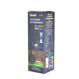 ULT-F22-3W/4000K IP20 BLACK Светильник светодиодный настенный гибкий для интерьерного освещения. 85-265В. Белый свет (4000К). Черный. TM Uniel