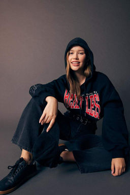 Толстовка с капюшоном и принтом Cool Oversize - Defacto фото 2