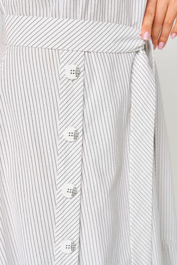 Платье EVA GRANT 7325О белый в полоску