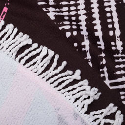 Полотенце пляжное круглое Этель Фламинго, диаметр 150 см, 100 % п/э  фото 4