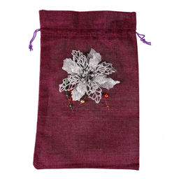 Мешок для подарков, «Цветок», блеск, размер: 19×27 см, МИКС