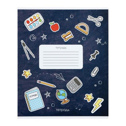 Комплект тетрадей из 10 штук Calligrata Школа, 12 листов в линейку, обложка мелованный картон, ВД-лак, блок офсет, белизна 95%, 4 вида по 2 штуки + 2 МИКС  фото 5