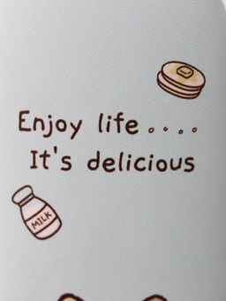 Чехол для очков "Enjoy life its delicious", green