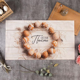 Полотенце Этель Светлой Пасхи 40х73 см, 100% хл, саржа 190 гр/м2  фото 6