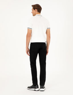 Siyah Straight Fit Jean Pantolon