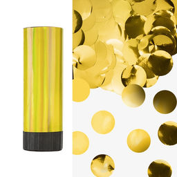 Хлопушка пружинная «Круги», фольга, золото, 10 см