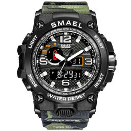 Часы наручные Smael электронные SM1545DMCcamo-green