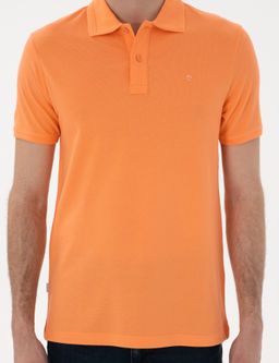 Turuncu Slim Fit K_vr_lmaz Polo Yaka Basic Ti__rt - Pierre cardin фото 6
