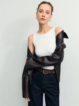 Базовое боди без рукавов ZR2604013407-1 / Zarina  фото 7