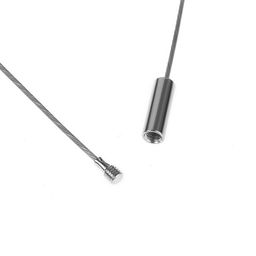 Основа для колье (чокер) с замком, 1 мм, набор 5 шт., цвет стальной, 45 см