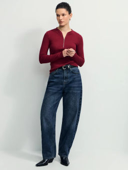 Джемпер на молнии из хлопка / Zarina