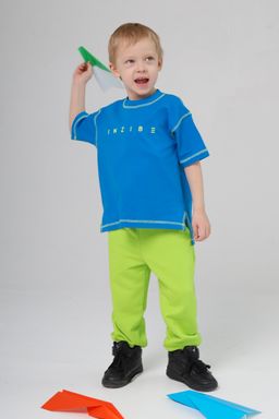 Брюки базовые for kids COLOUR MIX, неон - Inzibe фото 4