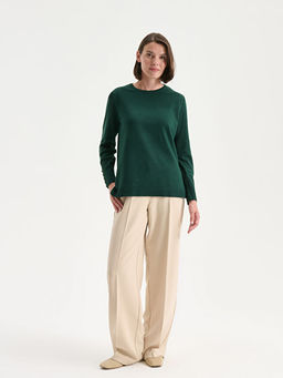 Bisiklet Yaka Kad?n Triko Kazak