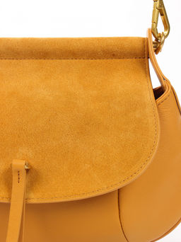 LACCOMA сумка АМ2080-С-желтый натуральная кожа хлопок