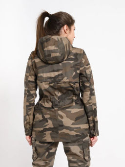 Ветровка женская Caribou S52 (с капюшоном) (камуфляж)  фото 3