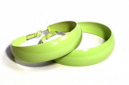 Серьги-кольца PR1033 светло-салат