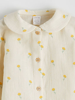 F?rf?rl? ?i?ek Bask?l? M?slin K?z Bebek Tulum