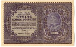 Банкнота 1000 марок 1919 года Польша