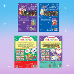 Книги с наклейками Весёлый Новый год, набор 4 шт. - Буква-ленд фото 7