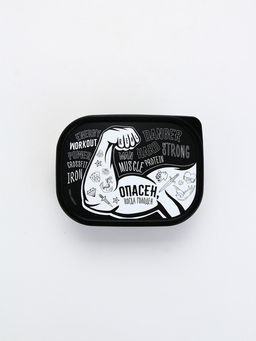 Цена за 2 шт. Ланч - бокс прямоугольный Опасен, 500 мл