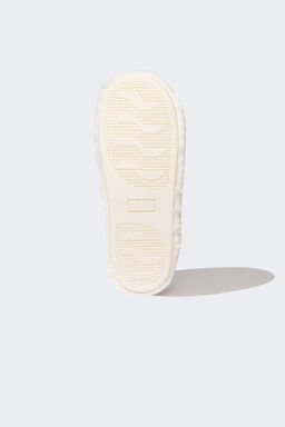 Женские домашние тапочки без шнуровки на плоской подошве - Defacto фото 4