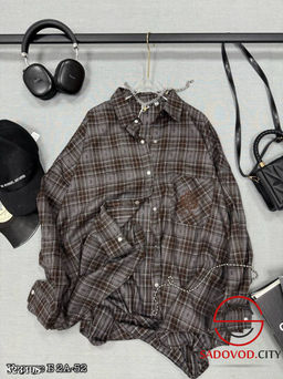 Рубашка в клетку женская