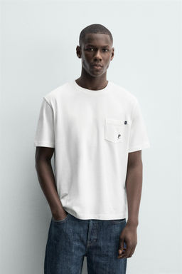 CAMISETA BOXY FIT TEXTO CAPRI / Blanco roto - Zara фото 2