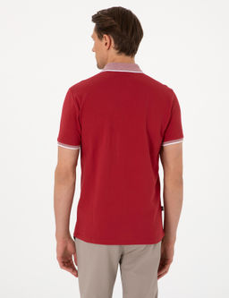 Nar _i_e_i Slim Fit %100 Pamuk D__meli Polo Yaka Ti__rt