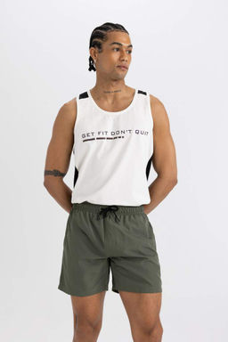 Короткие шорты для плавания на сетчатой подкладке - Defacto фото 2