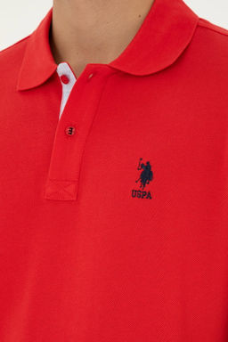 U. S. Polo Assn / Мужская красная базовая футболка - U.s. polo assn фото 7