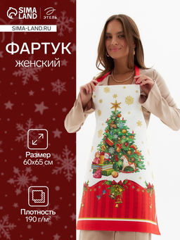 Фартук Этель «Новогодняя сказка», 65×60 см, 100 % хлопок, саржа, 190 г/м²