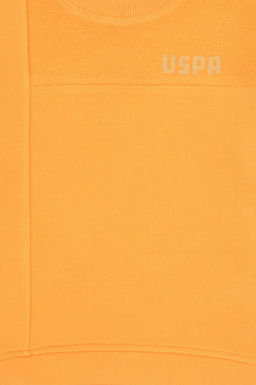K_z _ocuk Turuncu Bisiklet Yaka Sweatshirt - U.s. polo assn фото 4