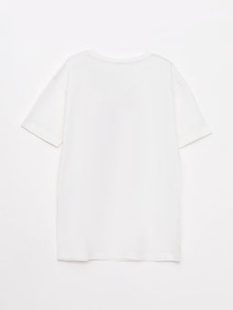 Bisiklet Yaka Bask?l? K?sa Kollu K?z ?ocuk Tunik - Waikiki фото 2