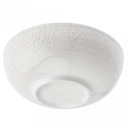 Русь Салатник фарфоровый 680мл, д16х5,9см, белый, рельефный декор (Китай) - Домашняя мода фото 4