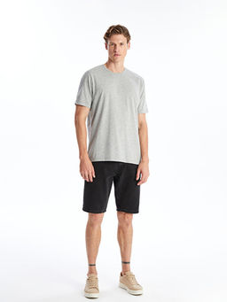 Bisiklet Yaka Penye Erkek Ti??rt