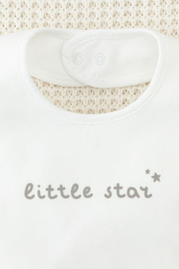 К 8526/сливочный(little star) фартук-нагрудник яс - Crockid фото 2