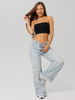 Женский топ-бандо Lingeamo черный ЛТ-10 (7)  фото 2