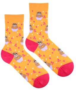 Носки р.35-40 Cute Animals Мишка с кружкой - Krumpy фото 3