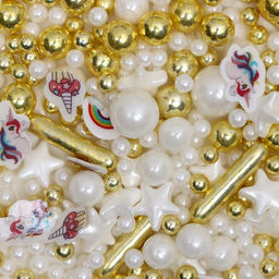 Посыпка кондитерская Детский праздник, бело-золотая, 50 г - Simaland фото 3