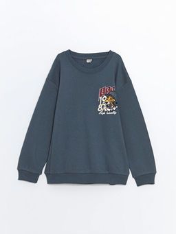 Bisiklet Yaka Erkek ?ocuk Sweatshirt