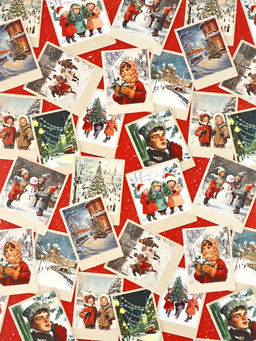 Набор упаковочной бумаги «Новогодняя», 4 листа, 70 × 100 см