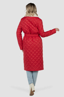 01-12028 Пальто женское демисезонное (пояс) - El podio фото 4