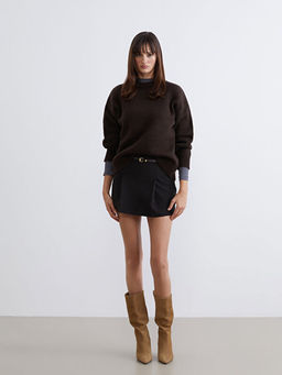 Bisiklet Yaka Kad?n Triko Kazak