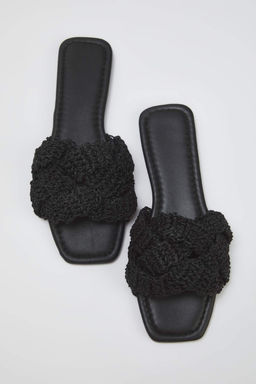 Trendyol Shoes Taba Orgu Kad?n Has?r Terlik TAKSS25TE00030 - Trendyolmilla фото 8
