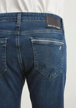 Jake Mavi Pro Golgeli Indigo Mavi Jean Pantolon фото 8