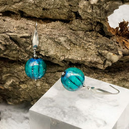 Серьги из муранского стекла