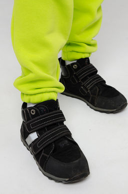 886Д Костюм детский "Черный/салатовый"