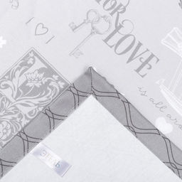 Скатерть Этель Love 220х147 см, 100% хлопок, саржа 190 гр/м2  фото 4