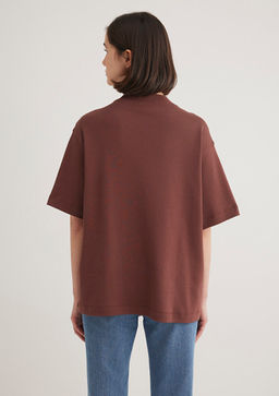 Kahverengi Tisort - Mavi фото 5