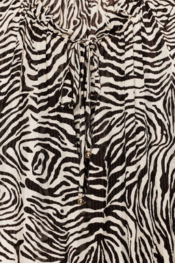 ANIMAL PRINT BELTED DRESS - Zara фото 9